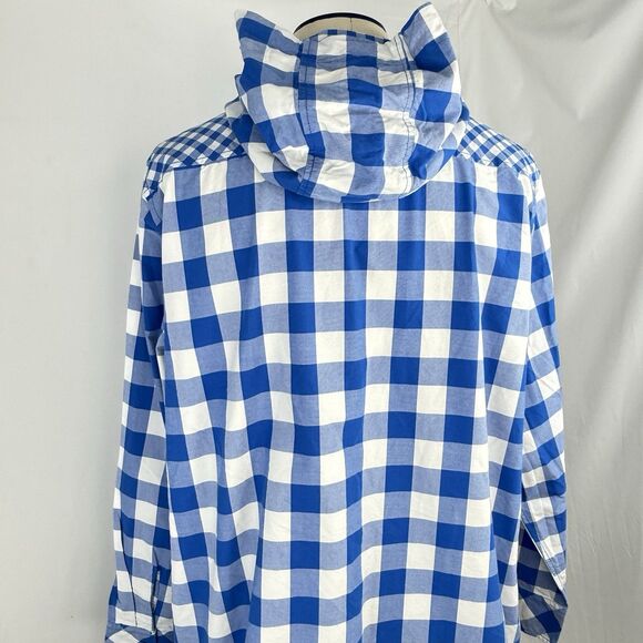 ENGELBERT STRAUSS Jacket Men's 2XL Overshirt Button Up Plaid Collar Hooded - Picture 6 of 16